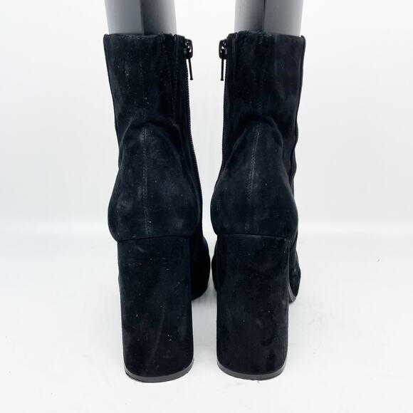 Jeffrey Campbell Women's Spaced Block Heel Bootie Black Suede Size 6.5 - Picture 4 of 15
